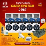 Paket Usaha Mesin Card System LG 15Kg 5 Set