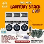 Paket Usaha Mesin Stack LG 15Kg 3 Set