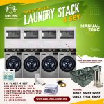 Paket Usaha Mesin Stack LG 20Kg 4 Set