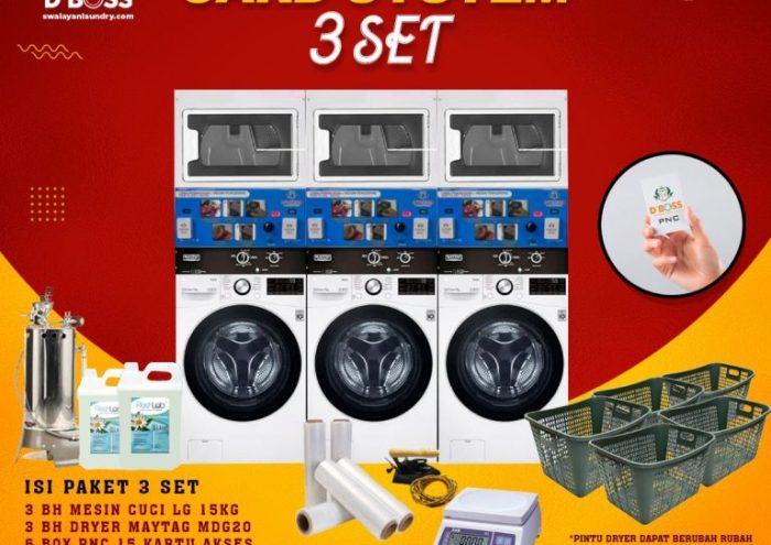 mesin laundry coin/card bae Jawa Tengah