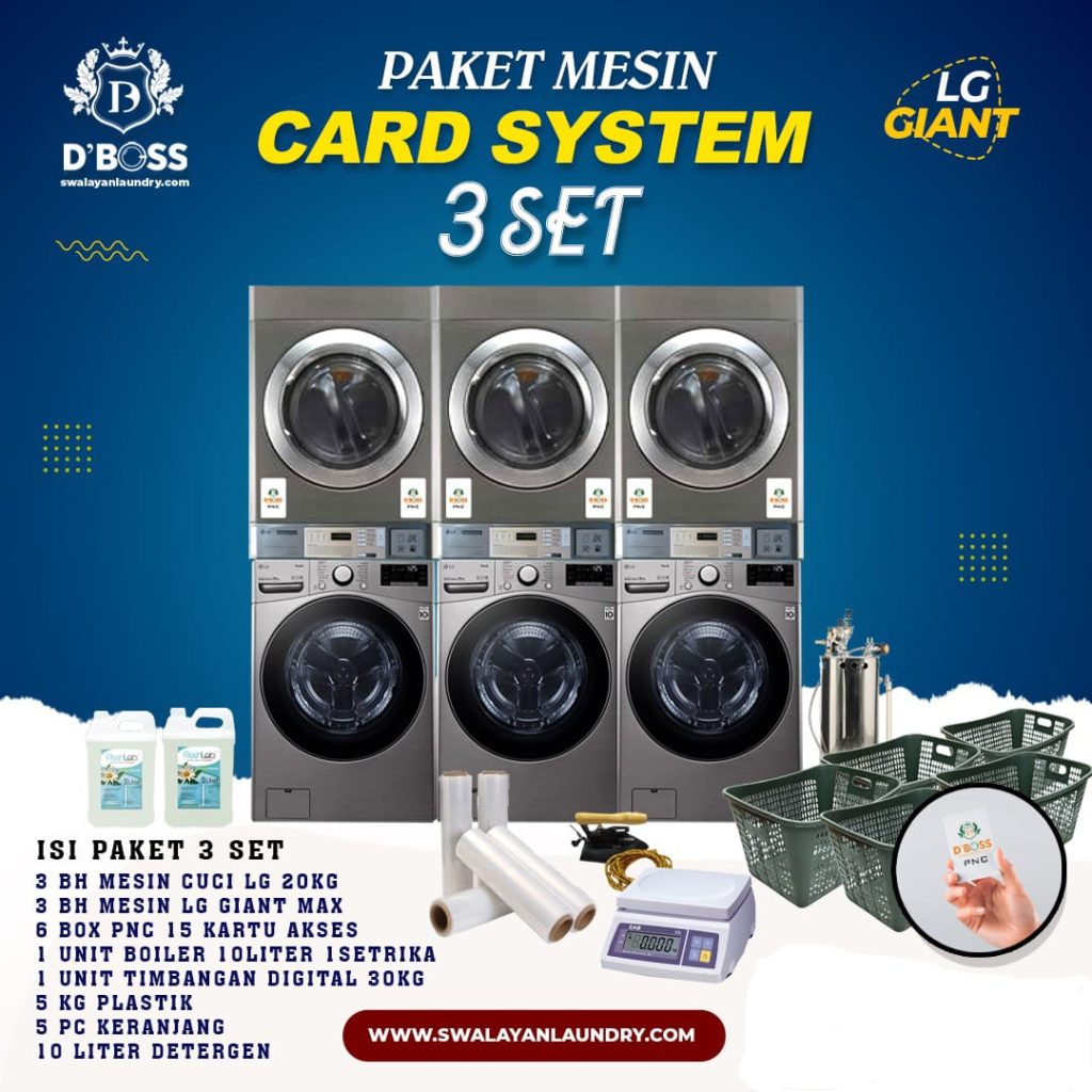 mesin usaha laundry coin/card banyubiru